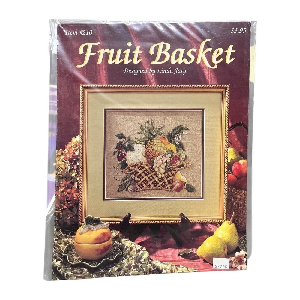 FRUIT BASKET Cross Stitch Pattern Leaflet Booklet Just Cross Stitch 210